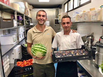 JAVI, PROVEEDOR DE HORTALIZAS Y FRUTAS EN LA COCINA DE LA BUCHINGER / CAPEL 