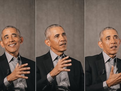 O ex-presidente Barack Obama durante entrevista ao EL PAÍS.