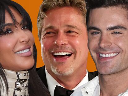 Kim Kardashian, Brad Pitt y Zac Efron lucen la dentición definida por Hollywood.