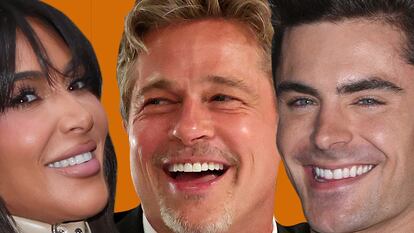 Kim Kardashian, Brad Pitt y Zac Efron lucen la dentición definida por Hollywood.