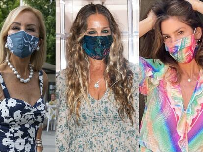 Carmen Lomana, Sarah Jessica Parker y Cindy Crawford.