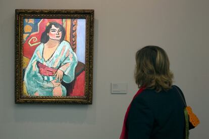 La argelina, una de las obras de la exposición de Henri Matisse, <i>Matisse y La Alambra</i> en el museo de Bellas Artes de Granada.