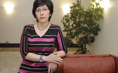 La consejera de Seguridad, Estefanía Beltrán de Heredia, en el Parlamento vasco.