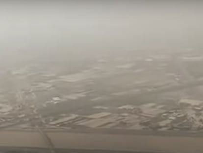 Imágenes aéreas del temporal por la dana en Valencia.