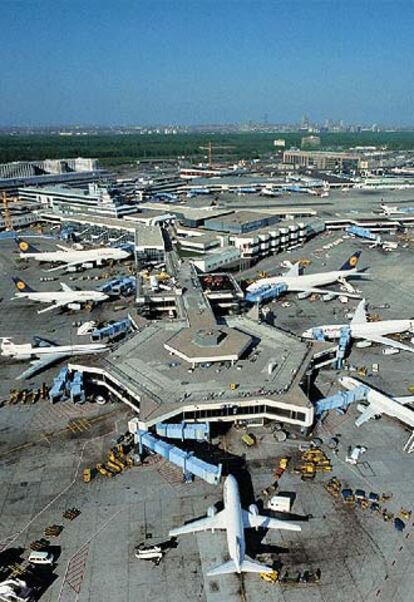 Vista general del aeropuerto de Francfort.