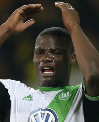 Malanda, en un partido con el Wolfsburg.