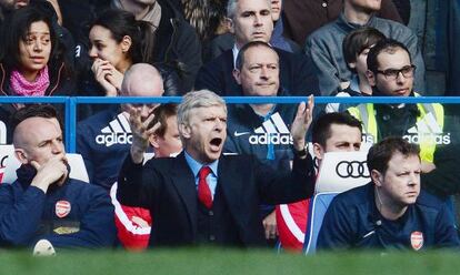 Wenger, este sábado en Stamford Bridge.