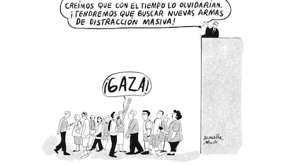 Horror en Gaza. Viñeta suplemento Ideas 25/05/2025