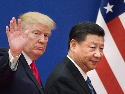 El presidente de EE UU, Donald Trump, y el máximo dirigente de China, Xi Jinping.