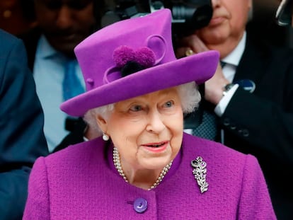 La reina Isabel II de Inglaterra, en febrero de 2020.