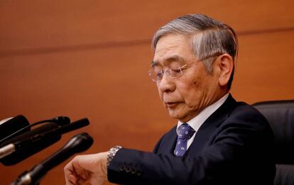 El gobernador del Banco de Japón, Haruhiko Kuroda