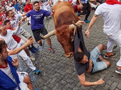 Octavo y último encierro de San Fermín 2019, en imágenes