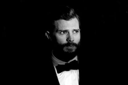 El protagonista de '50 sombras de Grey', el actor Jamie Dornan, durante la presentación de la película en la Berlinale.