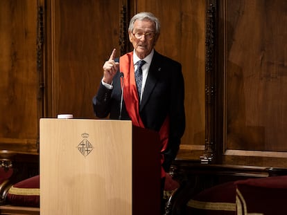 Xavir Trias pronunciando su discurso