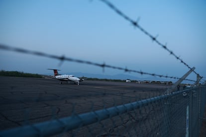 The plane on which Zambada and Guzmán López are believed to have arrived in the United States on July 25.