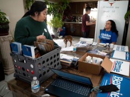 Bernie Sanders lidera los esfuerzos de los candidatos demócratas para movilizar a la comunidad latina que, incluso en uno de los Estados menos diversos, puede ser decisiva