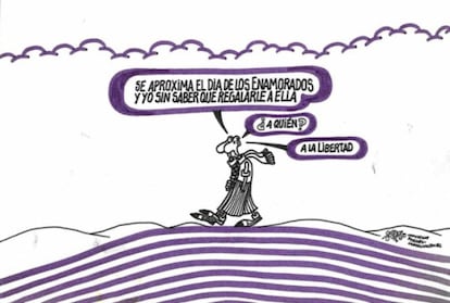 Viñeta realizado por Forges para 'Informaciones', en 1977.