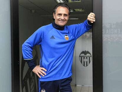 El entrenador del Valencia, Cesare Prandelli.