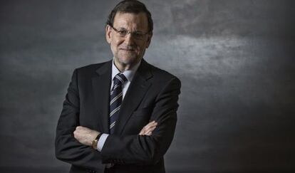 El presidente del Gobierno español, Mariano Rajoy, en Moncloa.