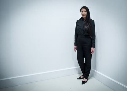 La artista serbia Marina Abramovic, considerada la precursora de la 'performance'  en 2014 en el Centro de Arte Contemporáneo (CAC) de Málaga, donde presentó la muestra 'Holding Emptiness'.