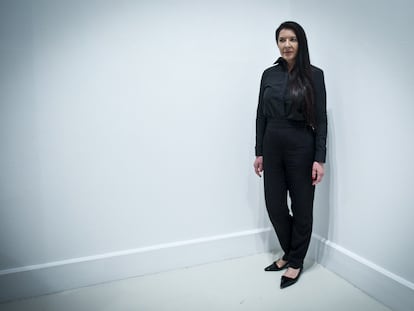 La artista serbia Marina Abramovic, considerada la precursora de la 'performance'  en 2014 en el Centro de Arte Contemporáneo (CAC) de Málaga, donde presentó la muestra 'Holding Emptiness'.