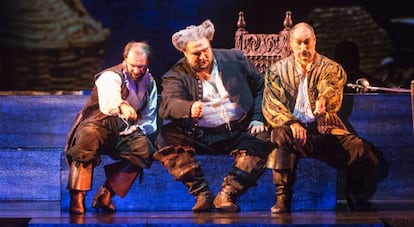 Representación de 'Falstaff', de Verdi, dirigida por Riccardo Muti en el Teatro Campoamor.