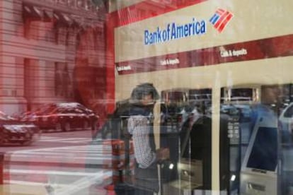 Cajero de Bank of America en Boston (EE UU).