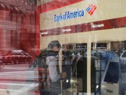 Cajero de Bank of America en Boston (EE UU).