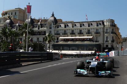 Michael Schumacher en Montecarlo.