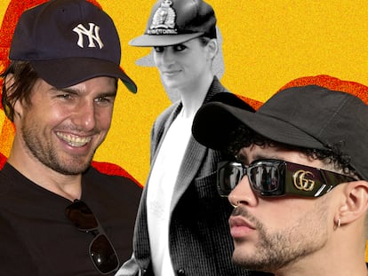 Tom Cruise, Princess Diana and Bad Bunny: three media-savvy celebrities from different eras all wore baseball caps.