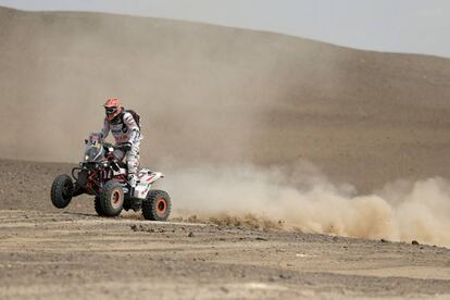 Kees Koolen, durante la quinta etapa. 