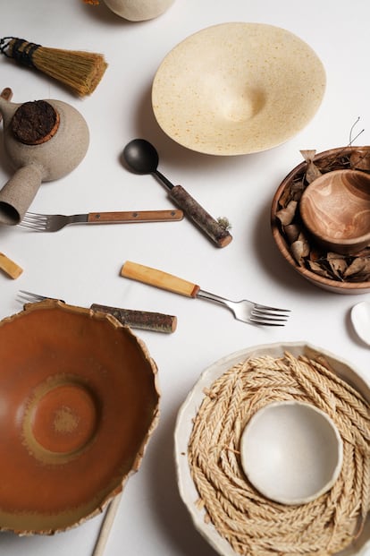 Algunos utensilios de cocina diseñados por Javier Sanz y Juan Sahuquillo.