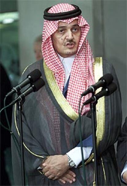 El ministro saudí de Exteriores, Saud al Faisal, ayer en Washington.