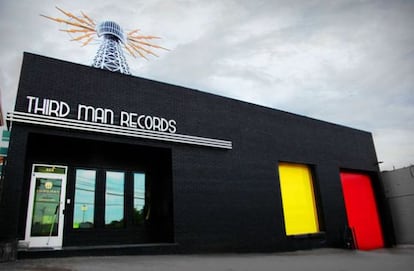 Entrada a la tienda de discos del músico Jack White, en Nashville, Tennessee.