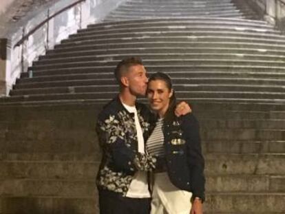 Pilar Rubio y Sergio Ramos en Instagram.