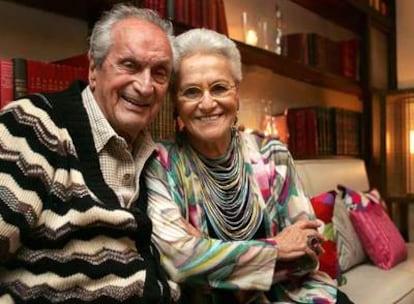 Ottavio y Rosita Missoni, en su visita a Madrid.