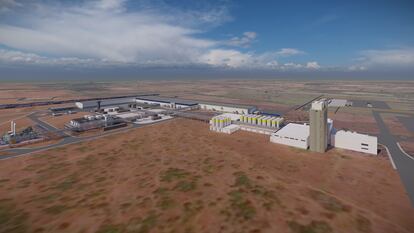Render de la planta cervecera que está construyendo Constellation Brands en Veracruz.