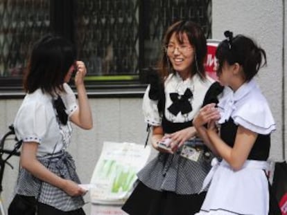 Camareras de un 'maid café' en Tokio.