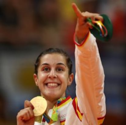 Carolina Marín, campeona olímpica de Badminton.