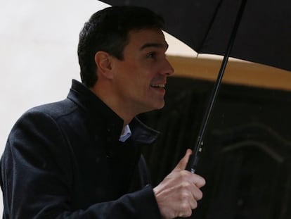 Pedro S&aacute;nchez este jueves en Madrid.