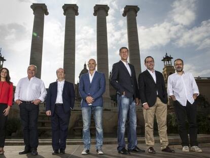 Los candidatos a las elecciones catalanas posan para EL PAÍS.