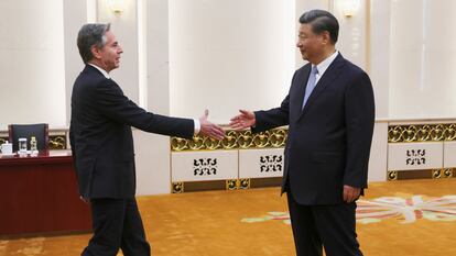 Antony Blinken y Xi Jinping