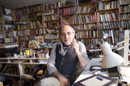 Cartoonist Art Spiegelman in his New York studio, 2008.