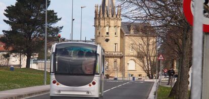 Prueba de autobús sin conductor en San Sebastián.