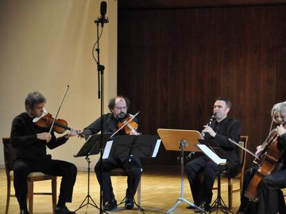 Un momento del concierto en el Auditorio Nacional.