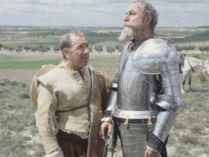 Alfredo Landa y Fernando Rey, en &#039;Quijote&#039;. 