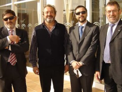 De izquierda a derecha, Francisco Javier Guerrero, Juan Lanzas, Fernando Mellet y Antonio Rivas.