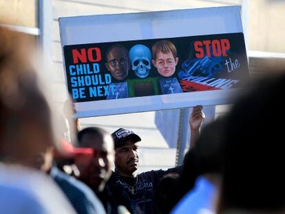 Los ciudadanos de Nueva Orleans se manifiesta contra la violencia en sus calles.