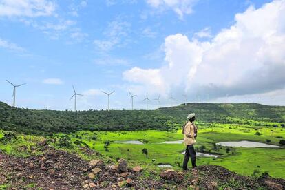 Turbinas de Gamesa en la región de Maharashtra, en India. Un ejemplo de la presencia de empresas españolas en Asia.