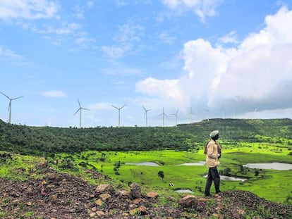 Turbinas de Gamesa en la región de Maharashtra, en India. Un ejemplo de la presencia de empresas españolas en Asia.